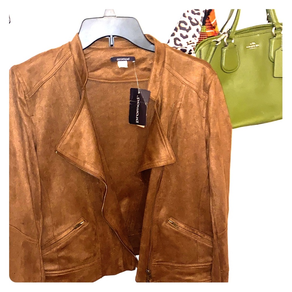 Cute Suede brown motojacket ...